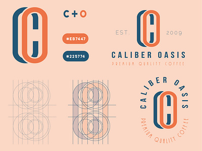 CALIBER OASIS COFFEE | LOGO DESIGN behance branding coffee design dribbble graphicdesigner logo logo design minimal monogram