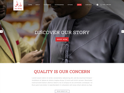 DarAlHay UAE based Tailoring Services Website website design