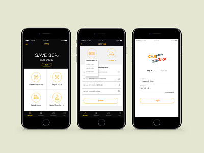 Car Serv UI Design