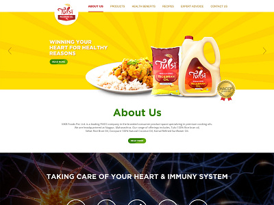 Tulsi Oil Website Design website design