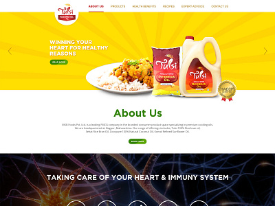 Tulsi Oil Website Design