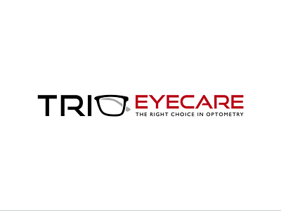 trio eyecare design logo