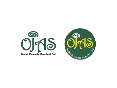 Ojas Herbal Mosquito Repellent Coil branding graphic design logo ui