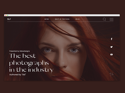 Photography Web Design adobexd branding design fashion fashion website photography photos redhead ui ux web web design webdesign