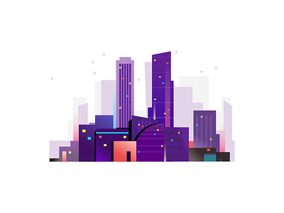 City night city lights cityscape figma flat illustration flatdesign illustraion night city nightlife rebound vector illustration