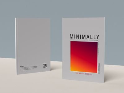 Minimal Book/Magazine Cover adobe indesign adobe photoshop book cover book design graphicdesign graphicsdesign magazine cover
