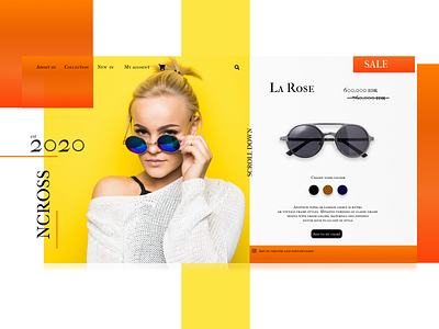 NCROSS app design glasses glassware home page home screen homepage online marketing online shop online shopping online store ui ux web website