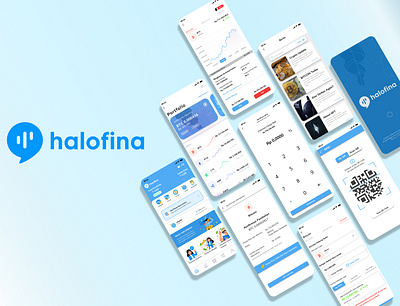 Revamp Halofina Application~ app cryptography design finance financial home page online marketing ui