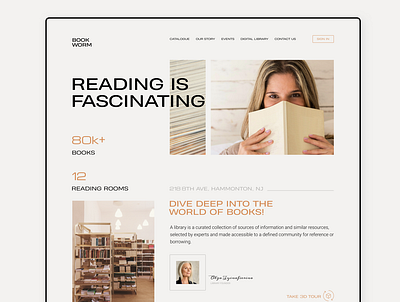 book worm_study project_redesign design redesign ui web