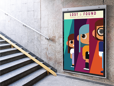 Lost & Found Graphic Design Exhibition branding design illustration