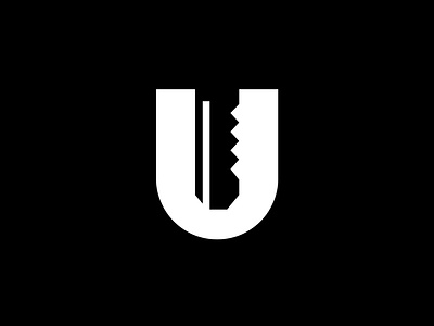 Unlock Negative Space lettermark