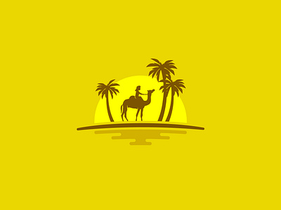 Oasis graphic concept camel camellogo easybranding free freebies freecontent freegraphics freelogo freelogodesign freevector freevectors instantbranding logo logodesign logodesigner mrbranding oasis oasislogo palmlogo yellow