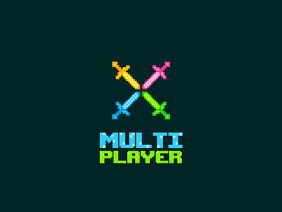 Multiplayer Logo and Sticker concept design free gamer gaming gamingart graphic design illustration logo logodesign mrbranding multiplayer pixel pixelart retro sticker stickerart stickerdesign swords tshirtart tshirtdesign