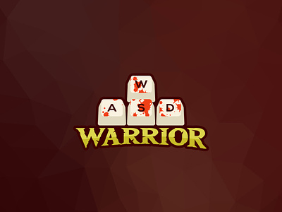 WASD Warrior Logo and Sticker design