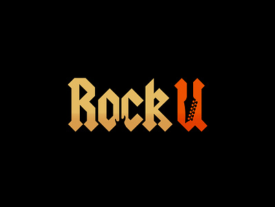 Rock U T-shirt Design free freecontent freedesign getinspired guitardesign inspiration metaldesign mrbranding negativespace printdesign rock rockdesign rocking rocklogo rocku tshirtart tshirtdesign tshirtprint unique wordmark