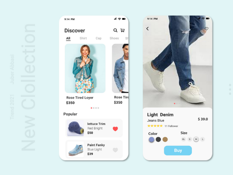 Shopping App by Abbas7creation on Dribbble