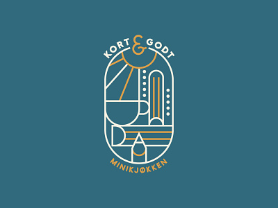 Mini Kitchen Logo Concept branding design illustration