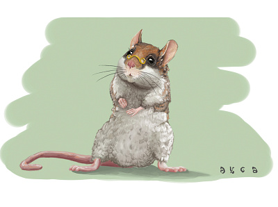 carpenter dormouse character childrens book classical design digital paint dormouse illustration illustrations mouse photoshop photoshop art rat style wacom intuos