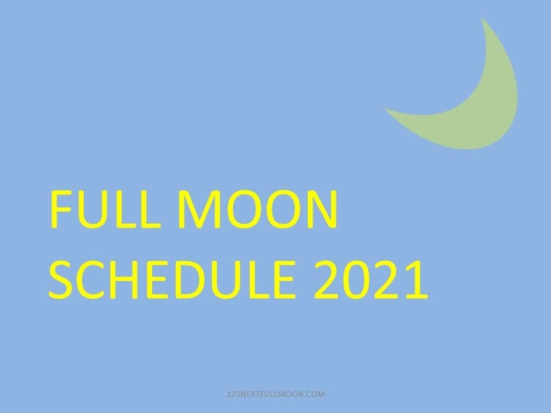 Full Moon Schedule 2021 by Angela Rexario on Dribbble