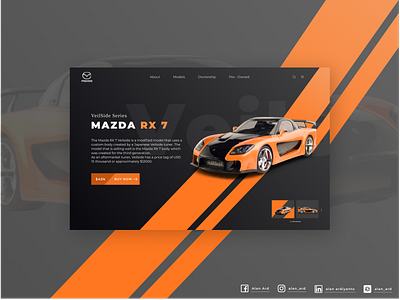 Redesign website Mazda - Mazda rx 7 company profile aplication app branding company brand logo company branding company profile ecommerce ecommerce design hireme profile uiuxdesign web website concept website design websites