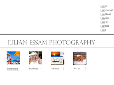 Julian Essam Photography design web