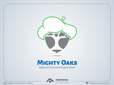 Mighty Oaks Logo companylogo design graphicdesign illustrator logo minimalist vector