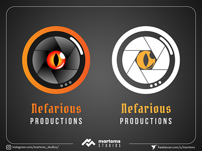 Nafarious Productions Logo companylogo graphicdesign illustrator minimalist vector