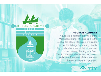 Agusan Academy design graphicdesign illustrator logo minimalist vector