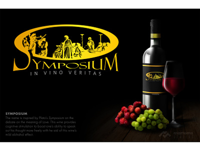 Symposium companylogo design graphicdesign illustration illustrator logo minimalist vector wine