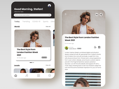 Morning Dose - #TDCWeek6 app app design design designchallenge mobileapp todesignchallenge ui uidesign uidesigners uiinspiration uiux uiuxdesign userinterface userinterfacedesign weeklyui