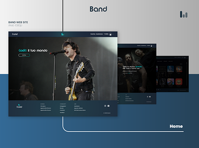 Website - BAND branding cms graphic design homepage html landingpage web website wordpress wordpress design