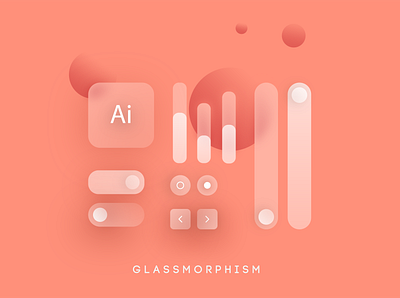 Glassmorphisms - (SET UI) 2021 2021 trend box button design glass glassmorphism graphic design trend trendy design ui ui design ux uxui vector
