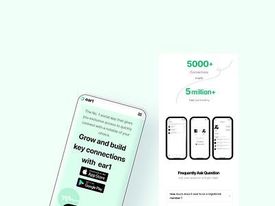 Landing Page(mobile) challenge design for Ear1