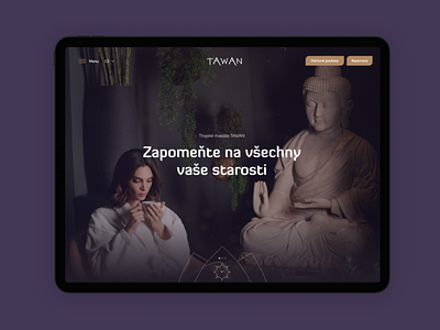 TAWAN Website beauty brand branding clean design logo massage mobile oriental spa tablet thai ui ux web