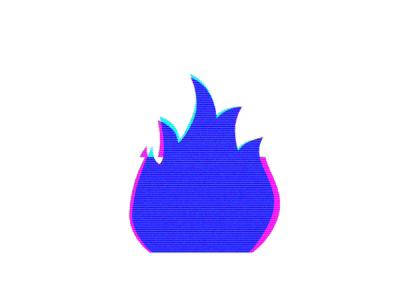 Ackee Design Badge ackee animation app design fire mobile rgb rock