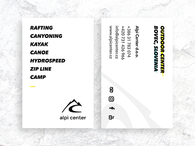 Alpi Center Business Card