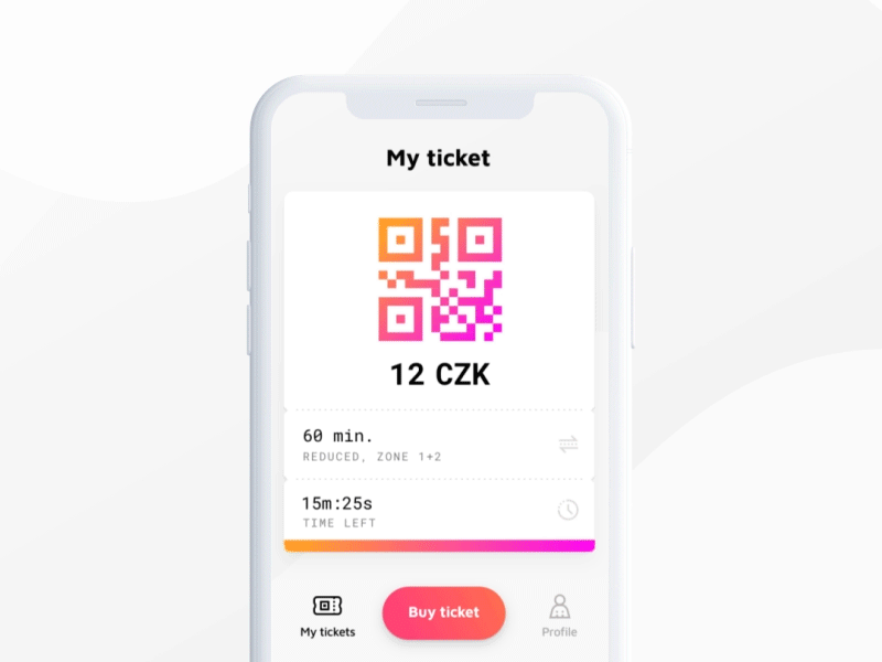 SmarRide App Walkthrough after affects animation app branding clean design iphonex mobile mockup purchase qr shop ticket tickets ui uianimation uidesign white