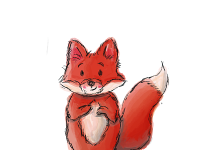 foxie flat illustration minimal