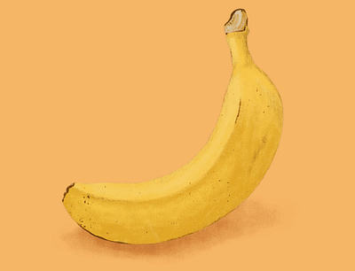 Orange Banana banana food illustration fruit illustration illustrator orange procreate yellow