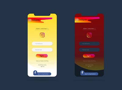 Instagram Login page figma instagram ui uiux