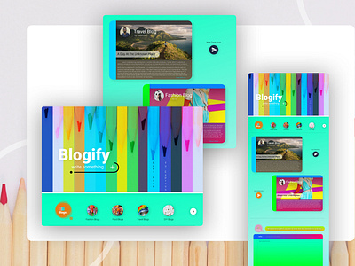 Bloging websit app blog branding design figma instagram logo share simple typography ui web