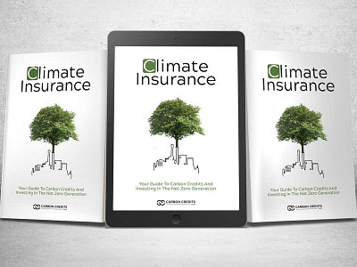 Climate Insurance book cover graphic design hand drawn illustration vector