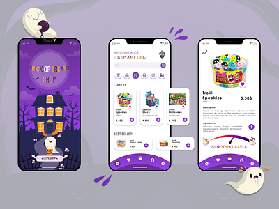 Trick Or Treats - Halloween UI Design