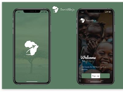 TouristNaija app figma figmaafrica figmadesign logo typography ui