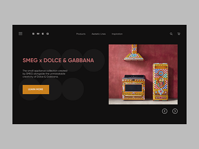 SMEG web concept design ui ux web