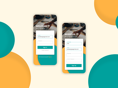 Signin & Signup Screen Design app dailyui designapp login signin signup ui