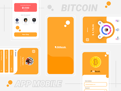 Bitcoin Mobile App app bitcoin design mobile mobile app mobile app design mobile design mobile ui ui
