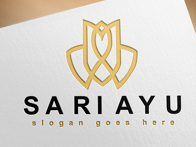 Sariayu creative design logo minimal vector