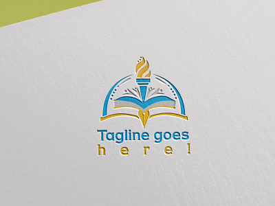 TAGLINE GOES creative design flat logo minimal vector