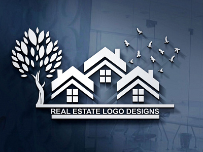 real estate logo creative design flat illustration logo logodesign minimal vector